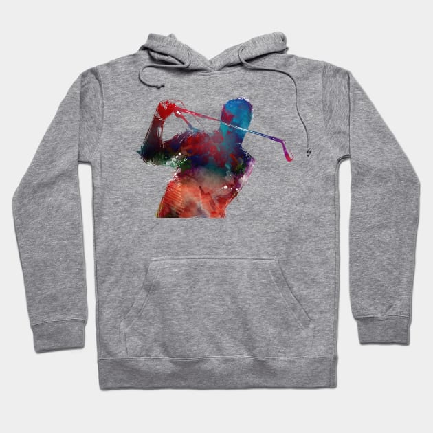 golf player sport art #golf #sport Hoodie by JBJart